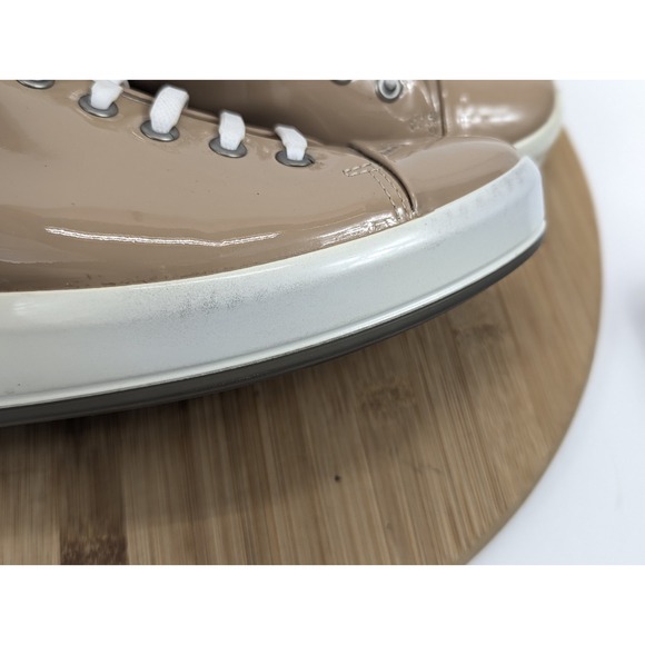 Ecco Soft 7 Womans 8 Shoes Patent Leather Platform Cap‎ Toe Slip On Sneakers - Picture 15 of 16